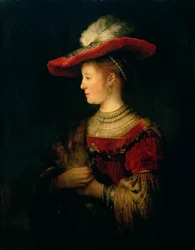 Porträt von Saskia van Uylenburgh (1612-42)